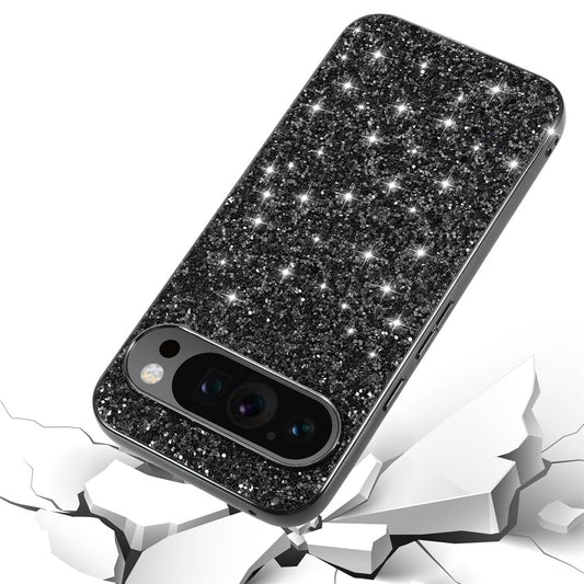 Pixel 9 Pro XL Schutzhülle – Funkelnde Glitzer-Rückseite