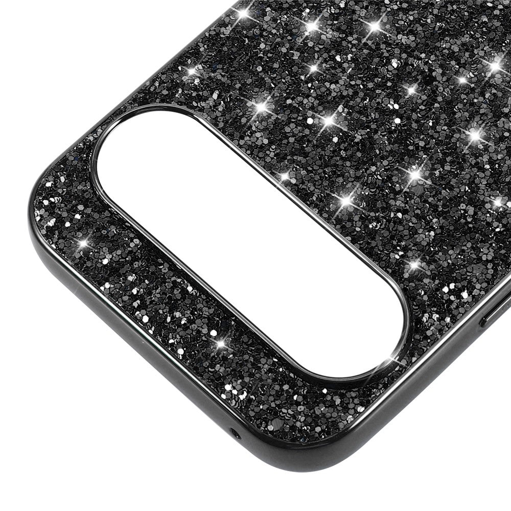 Pixel 9 Pro XL Schutzhülle – Funkelnde Glitzer-Rückseite