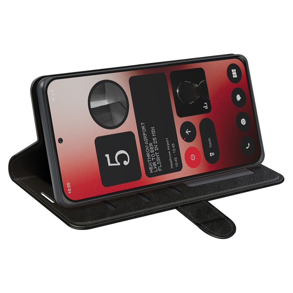 Nothing Phone (2a) Plus / Phone (2a) Wallet-Handyhülle – Aus strukturiertem PU-Leder & TPU, Klapphandyhülle