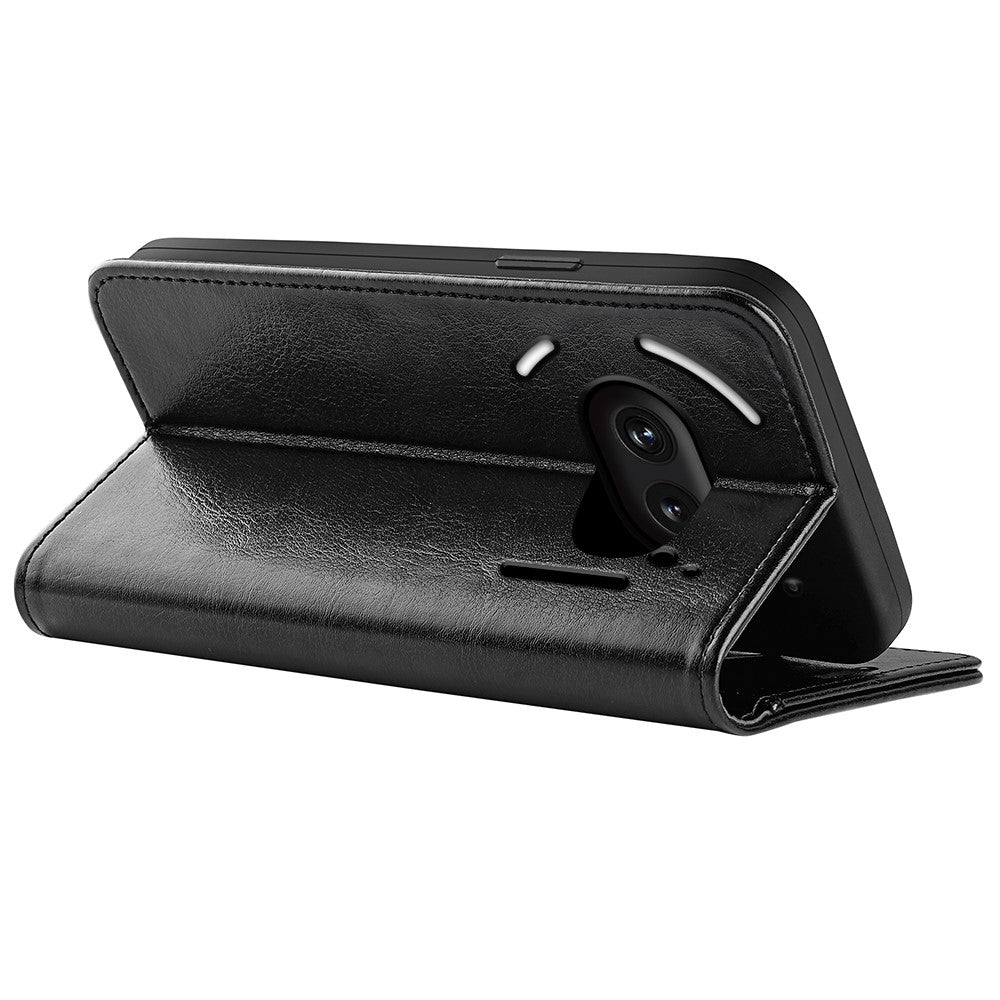 Nothing Phone (2a) Plus / Phone (2a) Wallet-Handyhülle – Aus strukturiertem PU-Leder & TPU, Klapphandyhülle