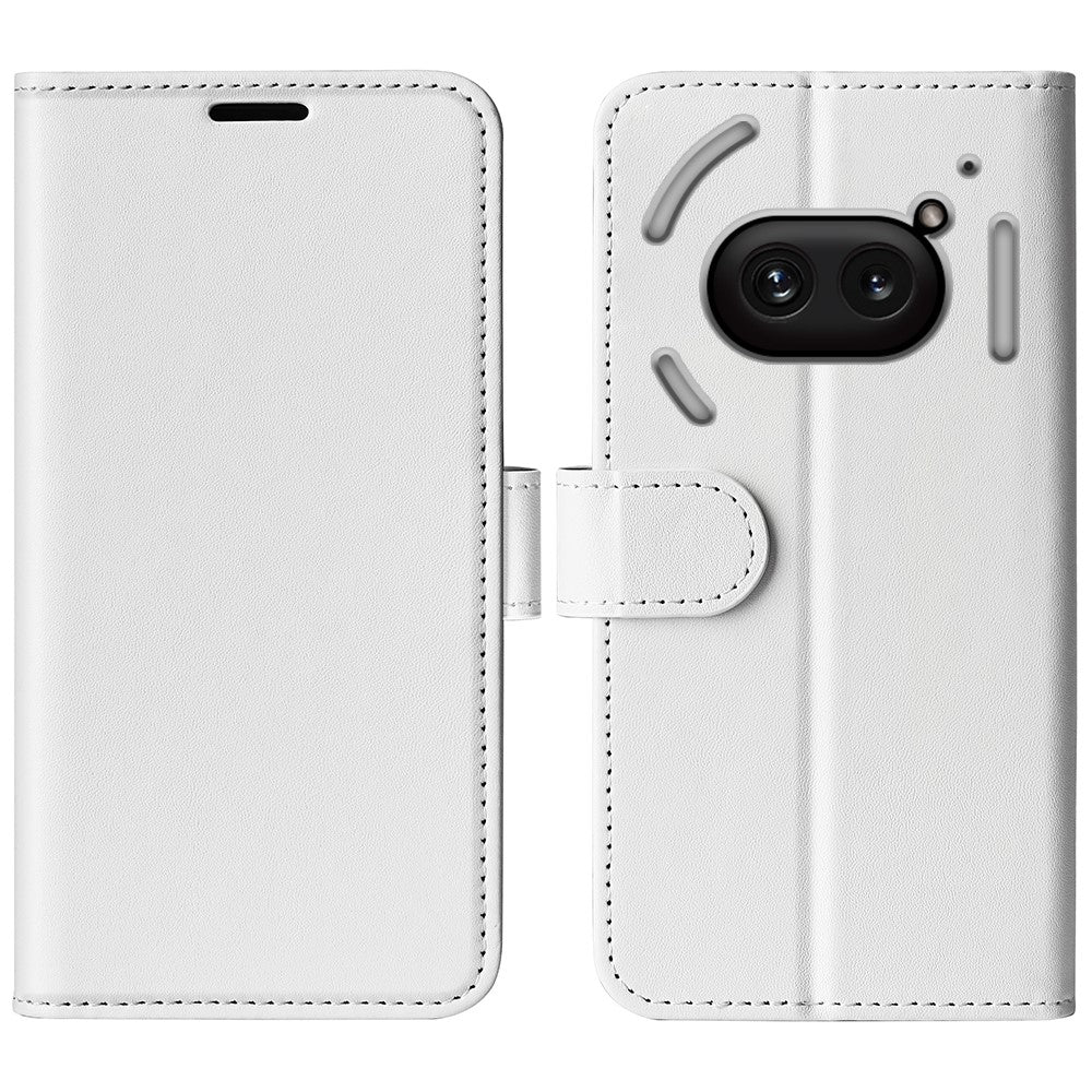 Nothing Phone (2a) Plus / Phone (2a) Wallet-Handyhülle – Aus strukturiertem PU-Leder & TPU, Klapphandyhülle