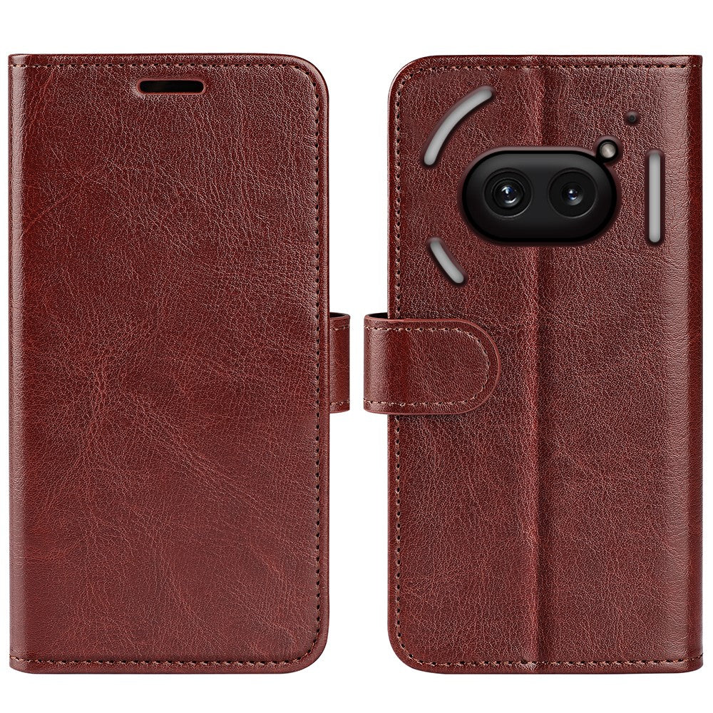 Nothing Phone (2a) Plus / Phone (2a) Wallet-Handyhülle – Aus strukturiertem PU-Leder & TPU, Klapphandyhülle