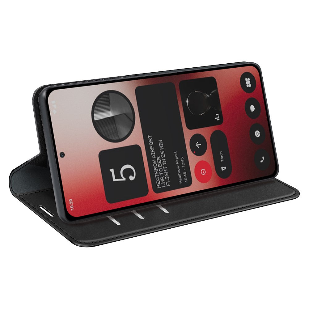 Nothing Phone (2a) Plus / Phone (2a) Wallet-Handyhülle – Aus PU-Leder, mit Ständer, Schutzhülle mit griffiger Oberfläche