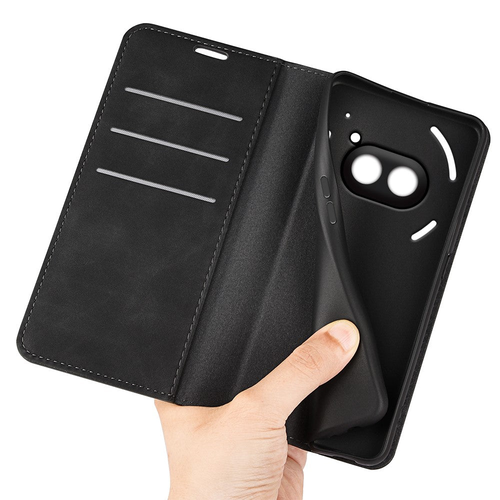 Nothing Phone (2a) Plus / Phone (2a) Wallet-Handyhülle – Aus PU-Leder, mit Ständer, Schutzhülle mit griffiger Oberfläche