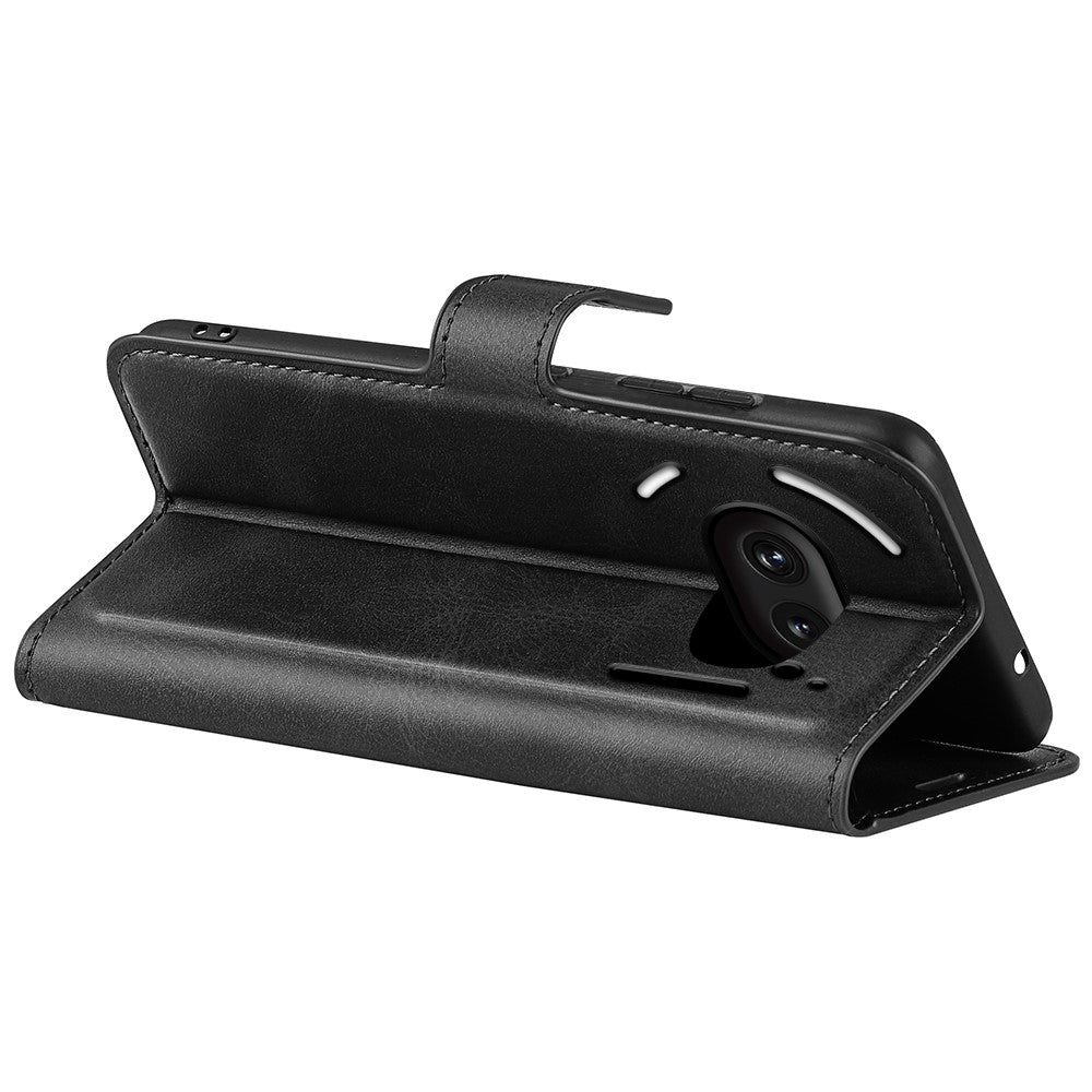Nothing Phone (2a) Plus / Phone (2a) Handyhülle – Aus PU-Leder & TPU, mit Kalbslederstruktur, Brieftaschen- & Ständerfunktion