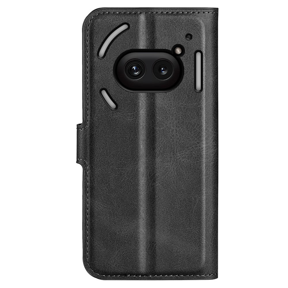 Nothing Phone (2a) Plus / Phone (2a) Handyhülle – Aus PU-Leder & TPU, mit Kalbslederstruktur, Brieftaschen- & Ständerfunktion