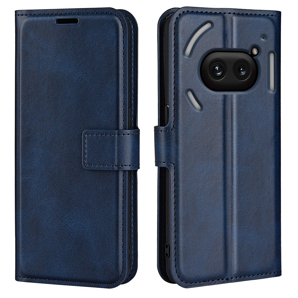 Nothing Phone (2a) Plus / Phone (2a) Handyhülle – Aus PU-Leder & TPU, mit Kalbslederstruktur, Brieftaschen- & Ständerfunktion