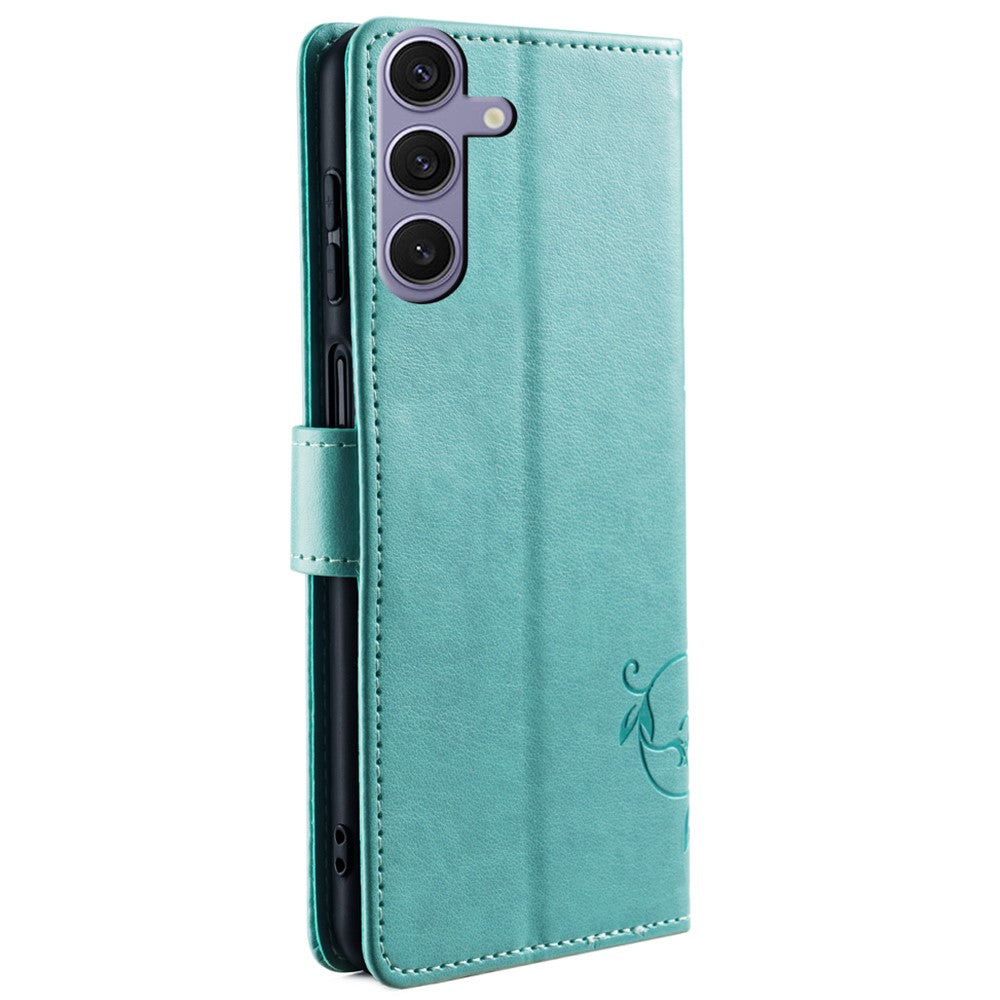 Galaxy S23 FE Schutzhülle – Mit Blumens- & Schmetterlingsmuster & Riemen