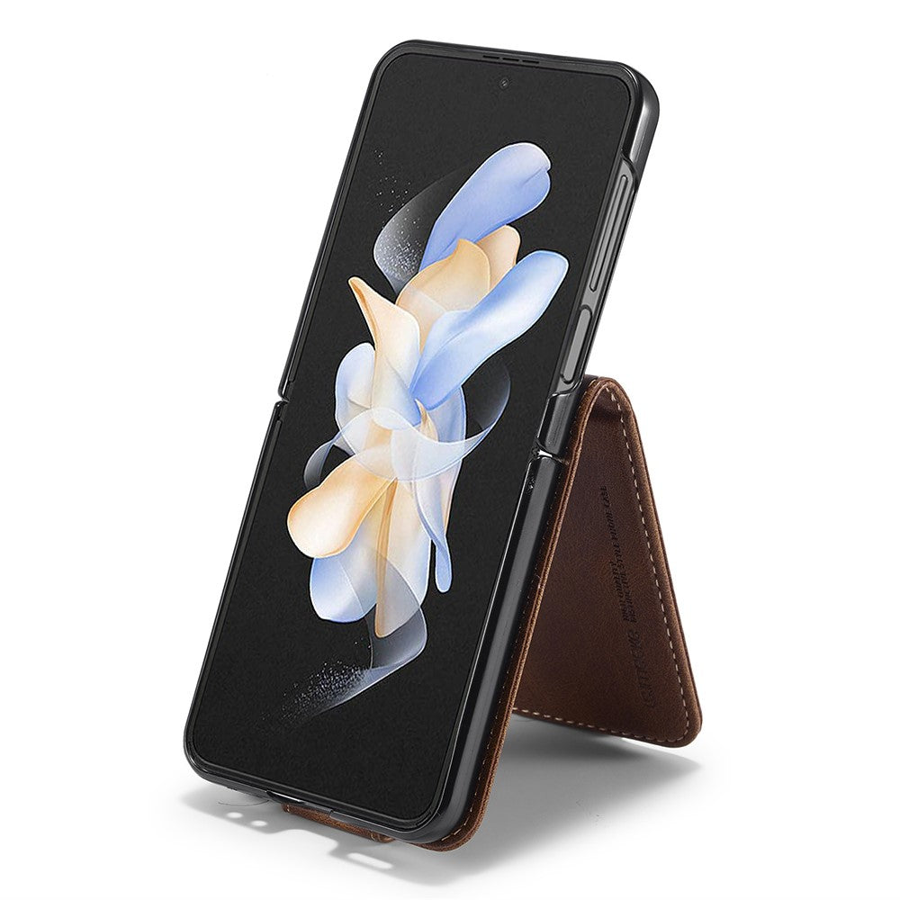 LC.IMEEKE For Samsung Galaxy Z Flip7 FE 5G / Z Flip6 5G Phone Case RFID Blocking Card Slot PU Leather Cover