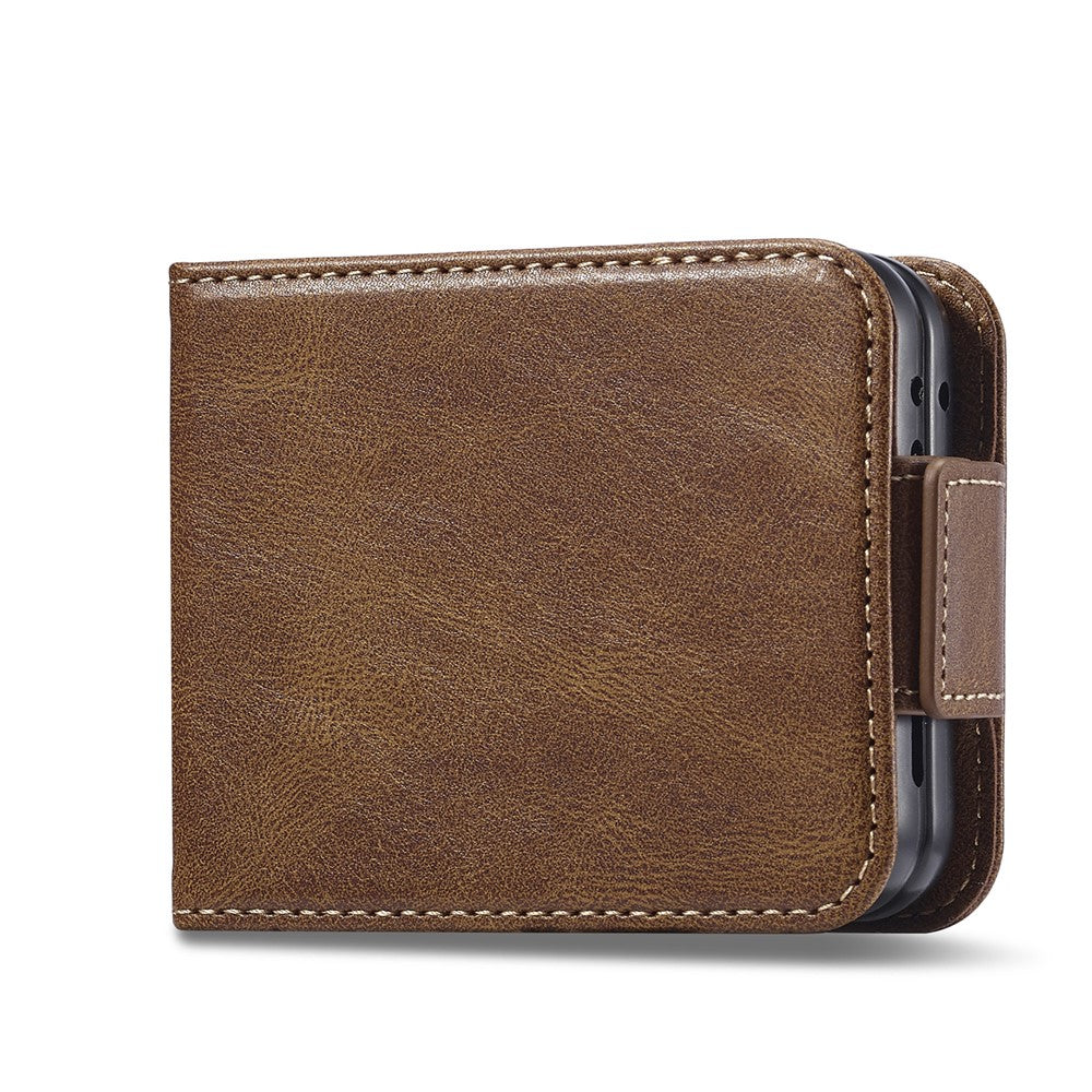 LC.IMEEKE For Samsung Galaxy Z Flip7 FE 5G / Z Flip6 5G Phone Case RFID Blocking Card Slot PU Leather Cover