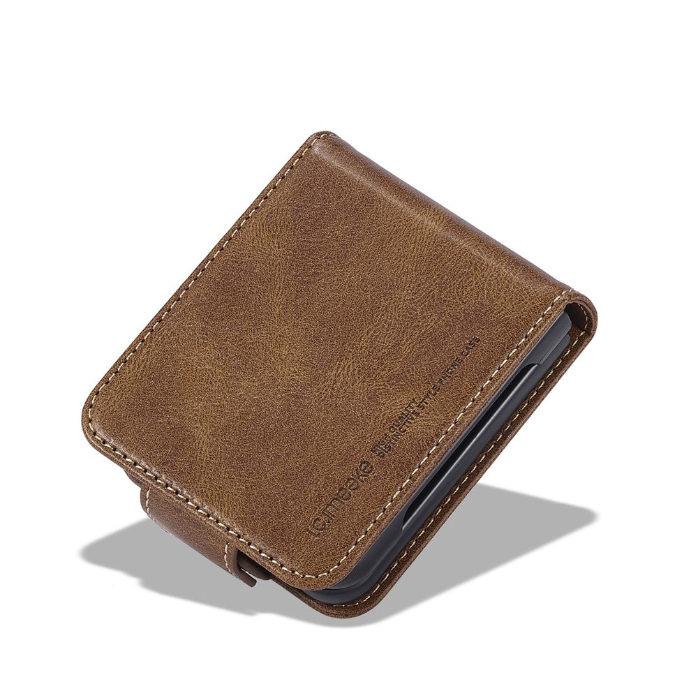 LC.IMEEKE For Samsung Galaxy Z Flip7 FE 5G / Z Flip6 5G Phone Case RFID Blocking Card Slot PU Leather Cover