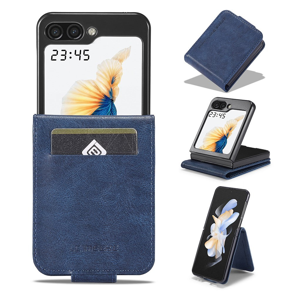 LC.IMEEKE For Samsung Galaxy Z Flip7 FE 5G / Z Flip6 5G Phone Case RFID Blocking Card Slot PU Leather Cover