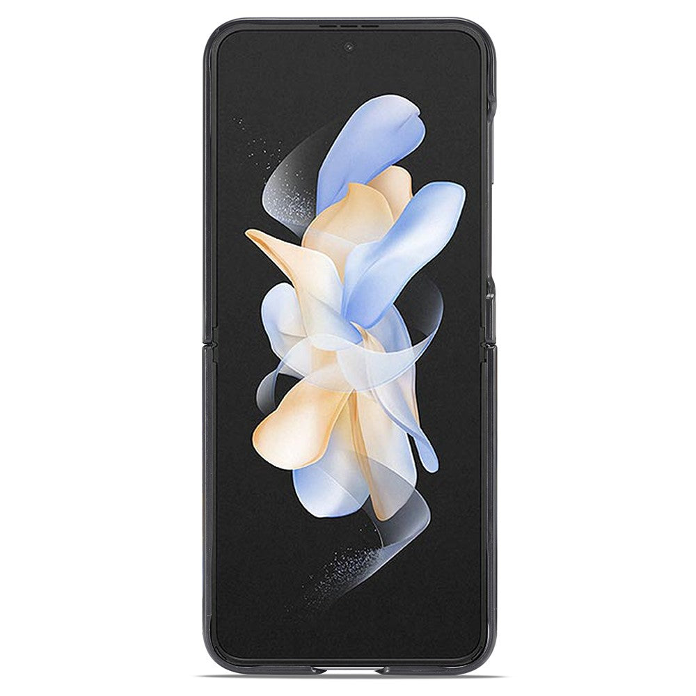 Galaxy Flip6 Stoßfeste Hülle - Carbonfaser-Optik – PU-Leder & TPU