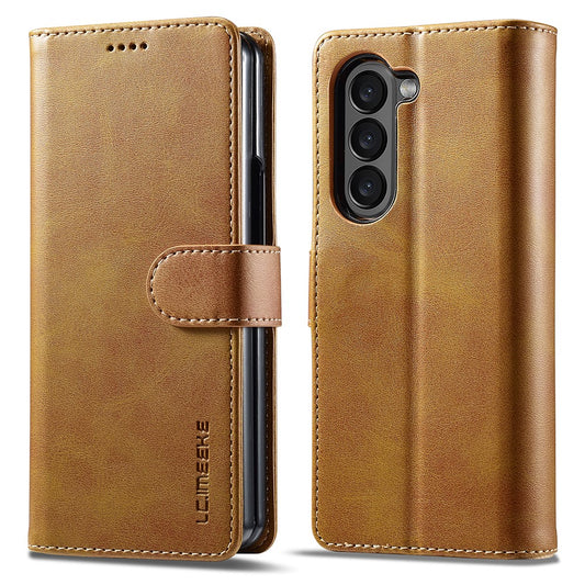 Galaxy Z Fold6 5G – Wallet-Handyhülle aus PU-Leder und TPU, mit Ständer