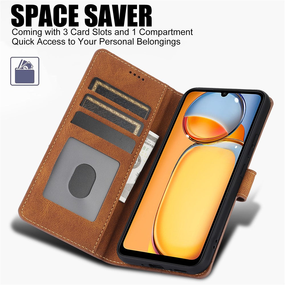 For Xiaomi Redmi 13C 4G / 5G / 13R 5G / Poco M6 5G / Poco C65 4G Phone Cases Shockproof Leather Flip Cover