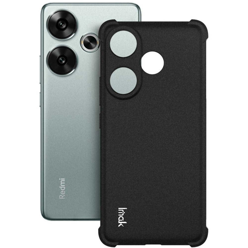 IMAK For Xiaomi Redmi Turbo 3 5G / Poco F6 5G Case Matte TPU Drop Resistant Airbag Phone Cover