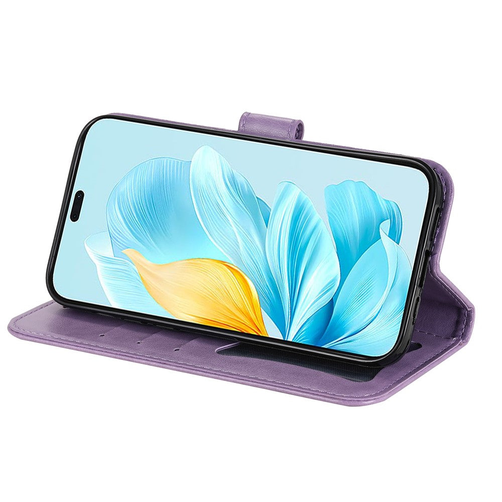 For Honor 200 Lite Case Floral Pattern PU Leather Wallet Stand Phone Cover