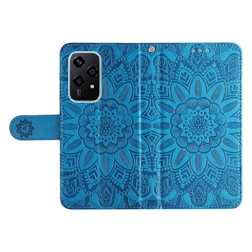 For Honor 200 Lite Case Imprinted Sunflower Magnetic Phone Stand Cover