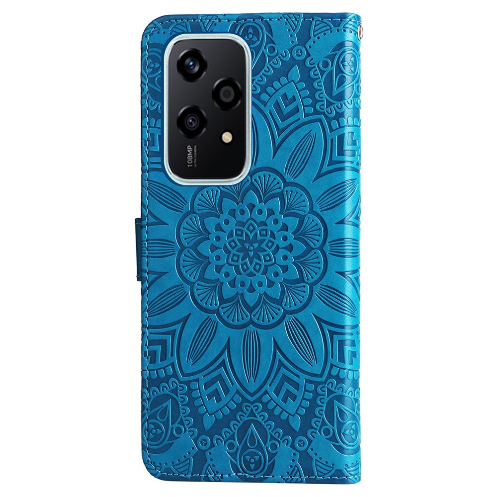 For Honor 200 Lite Case Imprinted Sunflower Magnetic Phone Stand Cover