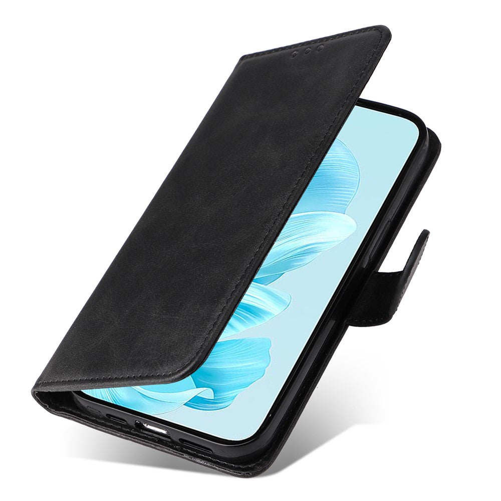For Honor 200 Lite Case Calf Texture Leather Wallet Card Slots Magnetic Buckle Phone Cover