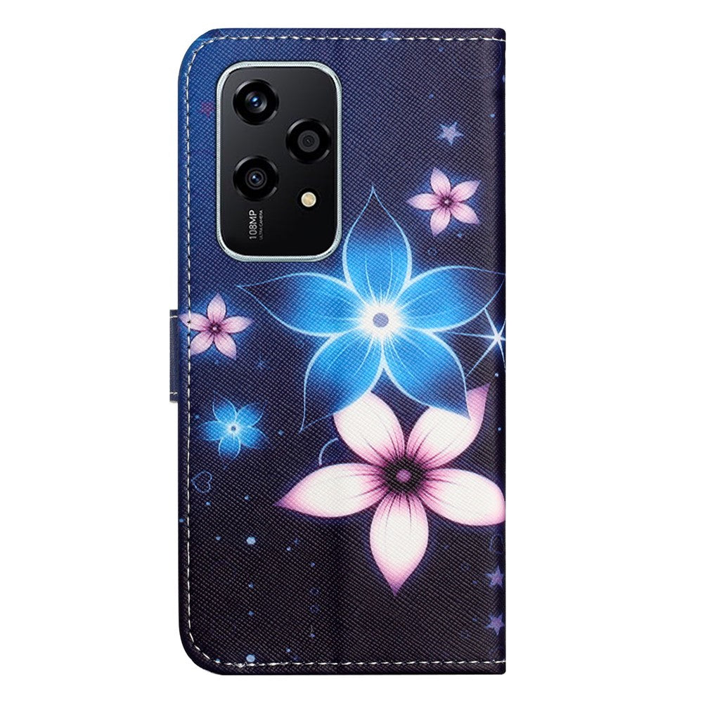 For Honor 200 Lite Case Cross Texture Leather Flip Pattern Phone Cover