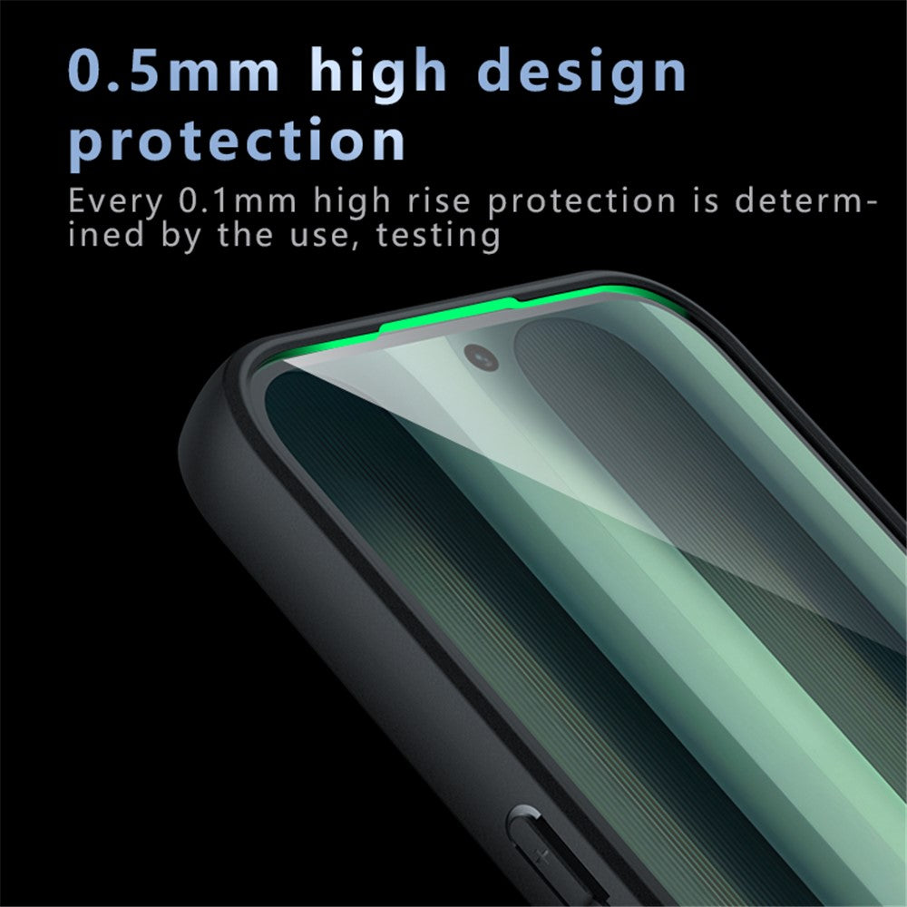 Nothing Phone (2a) Handyhülle – Aus TPU + PC, matte Handy-Rückseite, Transparent Schwarz