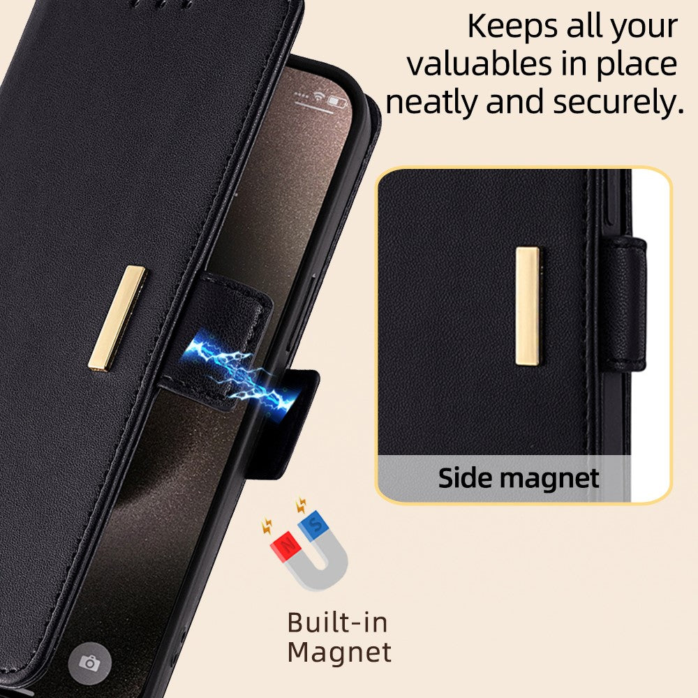 For Xiaomi Redmi Turbo 3 5G / Poco F6 5G Crossbody Case RFID Blocking Wallet PU Leather Folding Stand Phone Cover