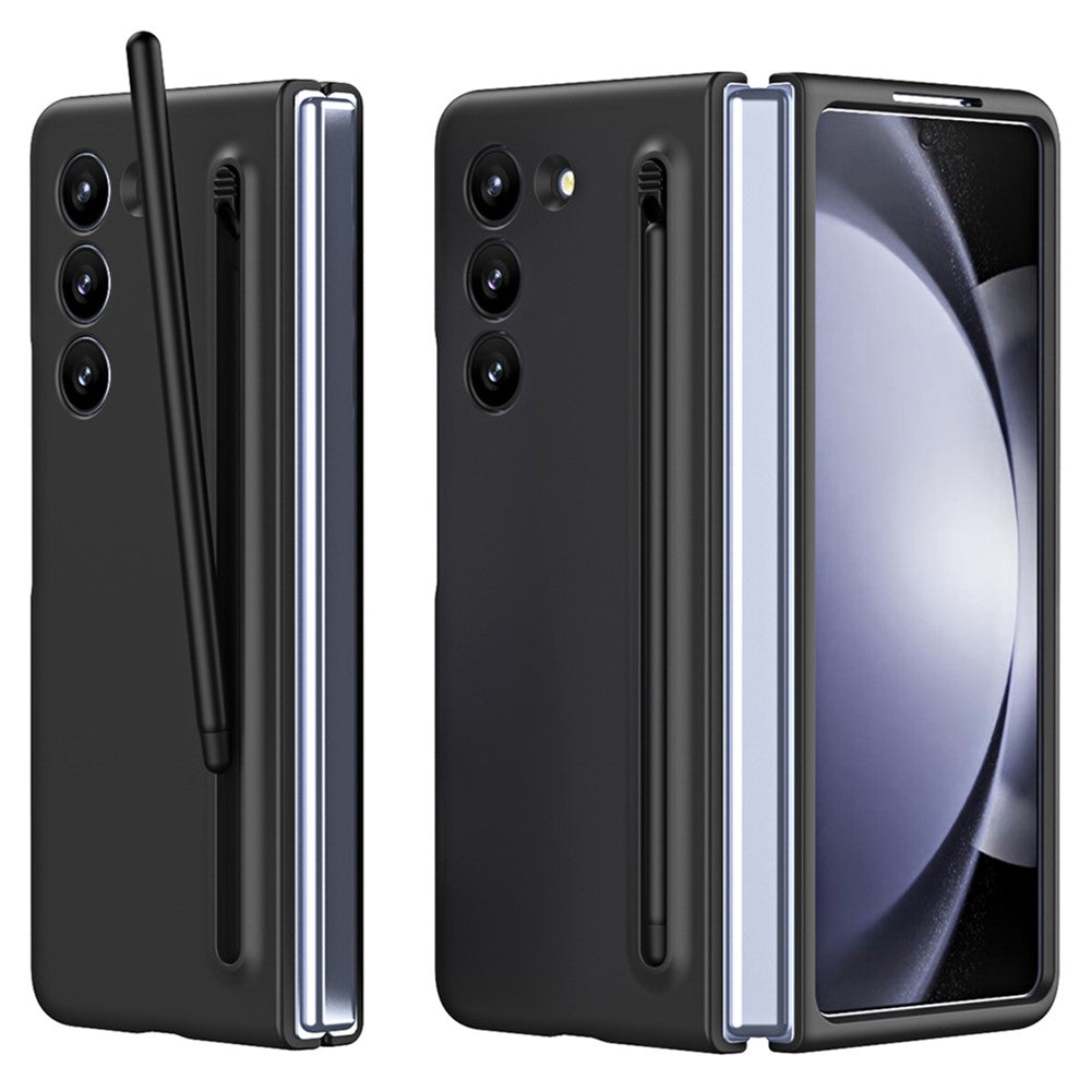 For Galaxy Z Fold6 5G Phone Case Skin-Touch Hard PC Shell with Stylus