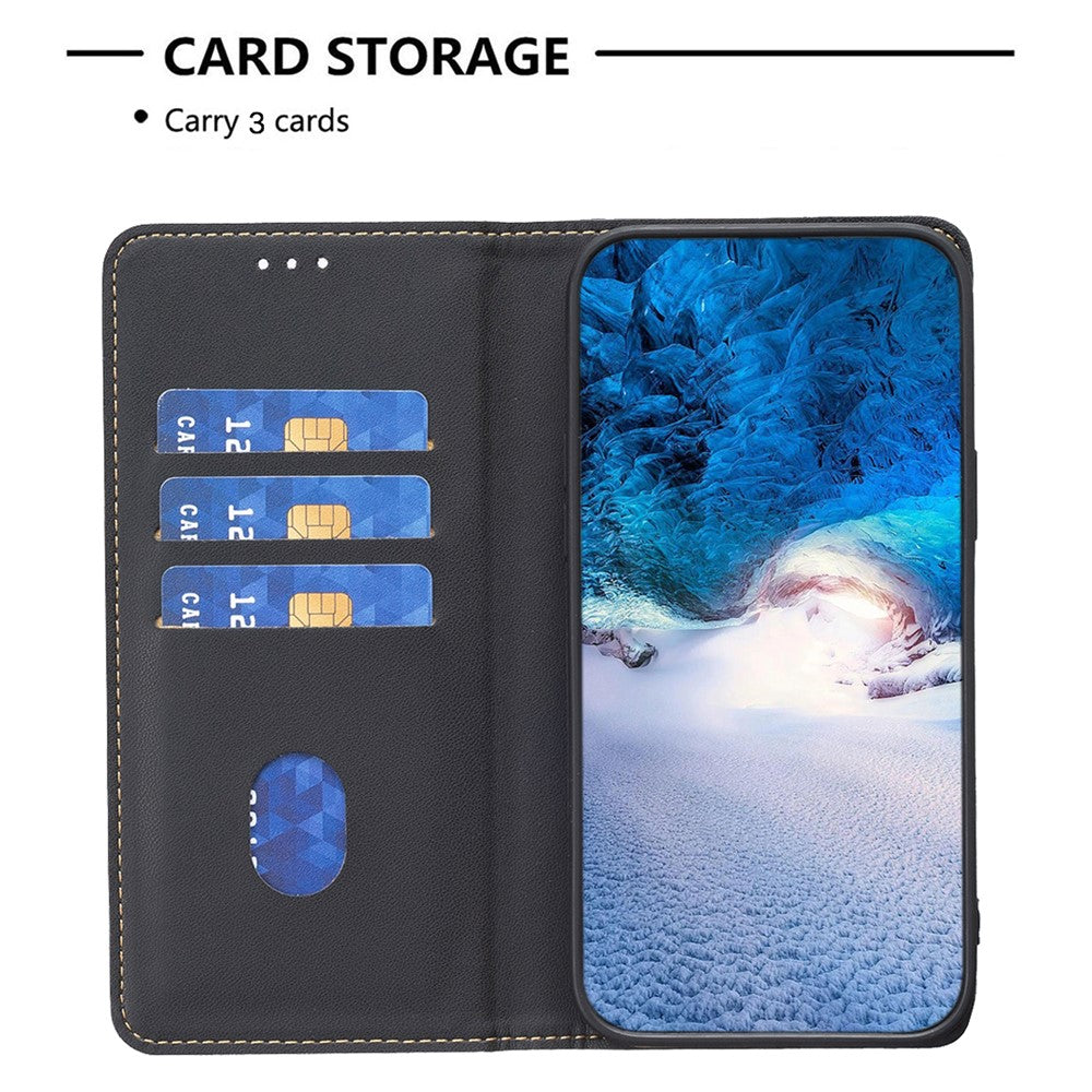 BINFEN COLOR BF18 For Honor 200 Lite Case Card Slots Leather Phone Cover Magnetic Closing