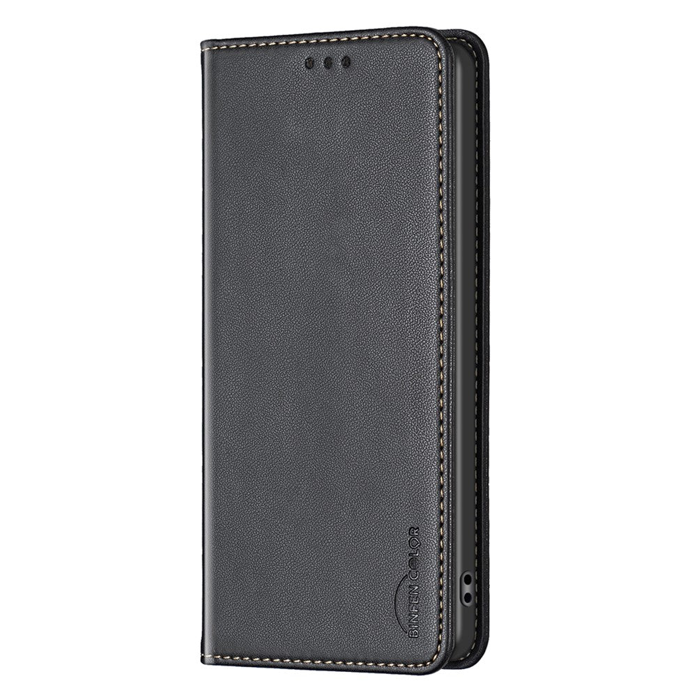 BINFEN COLOR BF18 For Honor 200 Lite Case Card Slots Leather Phone Cover Magnetic Closing