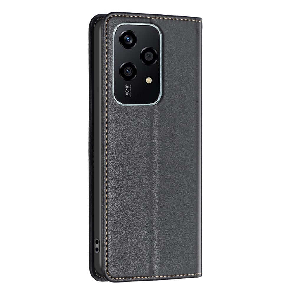 BINFEN COLOR BF18 For Honor 200 Lite Case Card Slots Leather Phone Cover Magnetic Closing