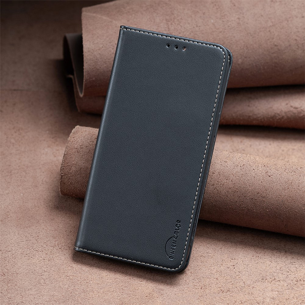 BINFEN COLOR BF18 For Honor 200 Lite Case Card Slots Leather Phone Cover Magnetic Closing