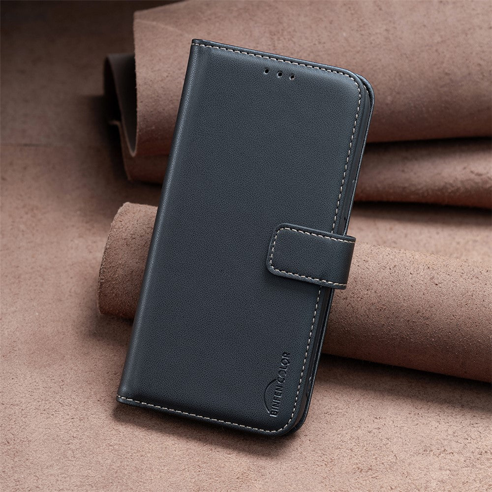 BINFEN COLOR BF17 For Honor 200 Lite Case PU Leather Wallet Magnetic Shockproof Cover