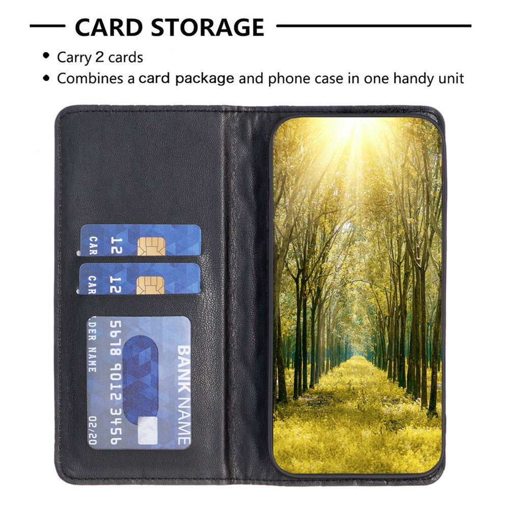BINFEN COLOR BF Style-16 For Honor 200 Lite PU Leather Phone Stand Case Magnetic   Phone Cover