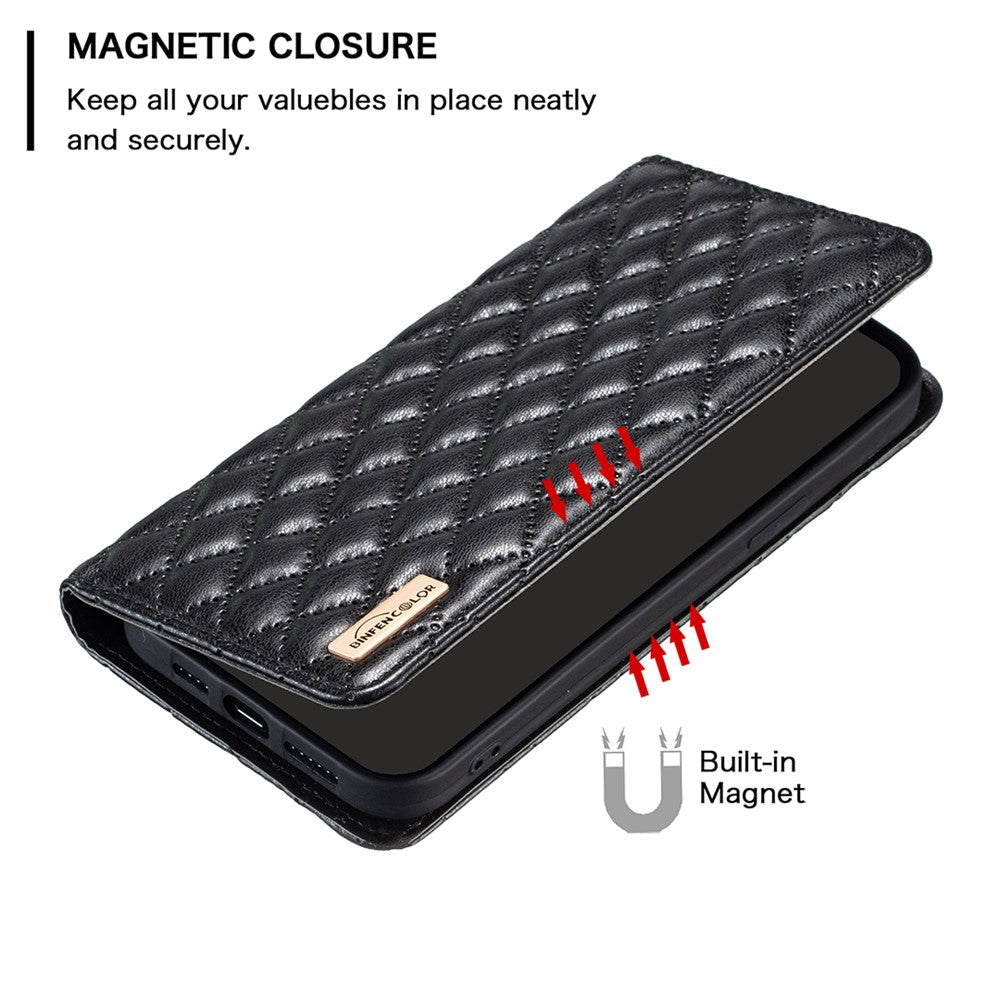 BINFEN COLOR BF Style-16 For Honor 200 Lite PU Leather Phone Stand Case Magnetic   Phone Cover