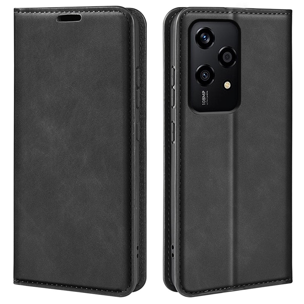 For Honor 200 Lite Card Slots Case Skin-Touch Leather Flip Phone Cover