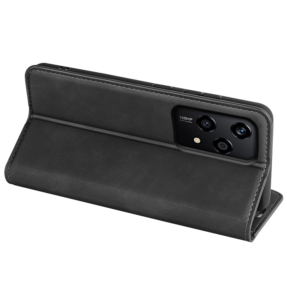 For Honor 200 Lite Card Slots Case Skin-Touch Leather Flip Phone Cover