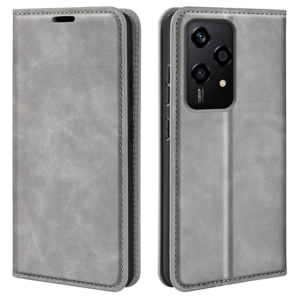 For Honor 200 Lite Card Slots Case Skin-Touch Leather Flip Phone Cover