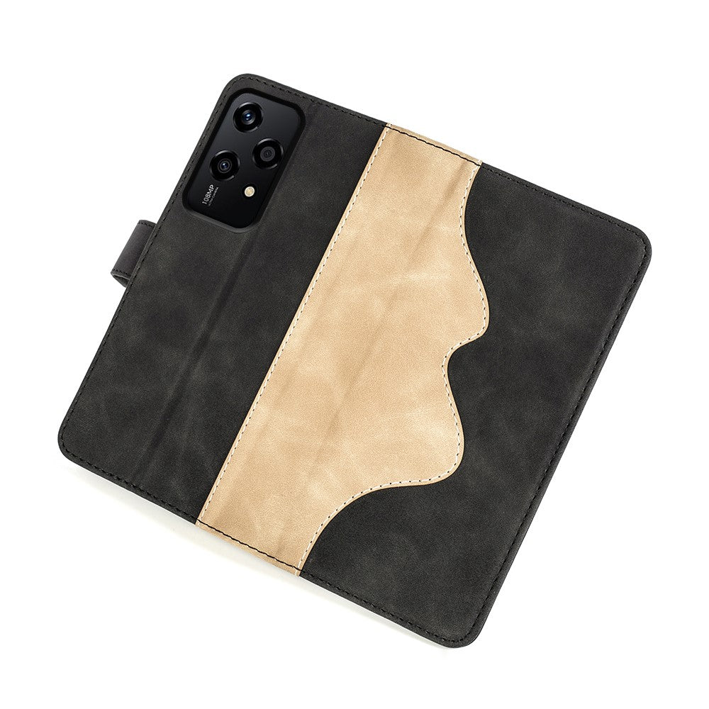 For Honor 200 Lite Case PU Leather Wallet Protective Phone Cover Color Splicing