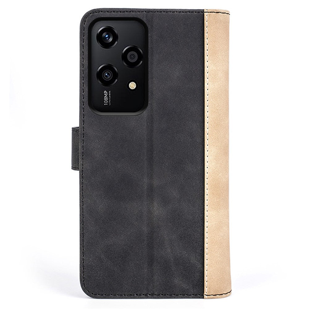 For Honor 200 Lite Case PU Leather Wallet Protective Phone Cover Color Splicing