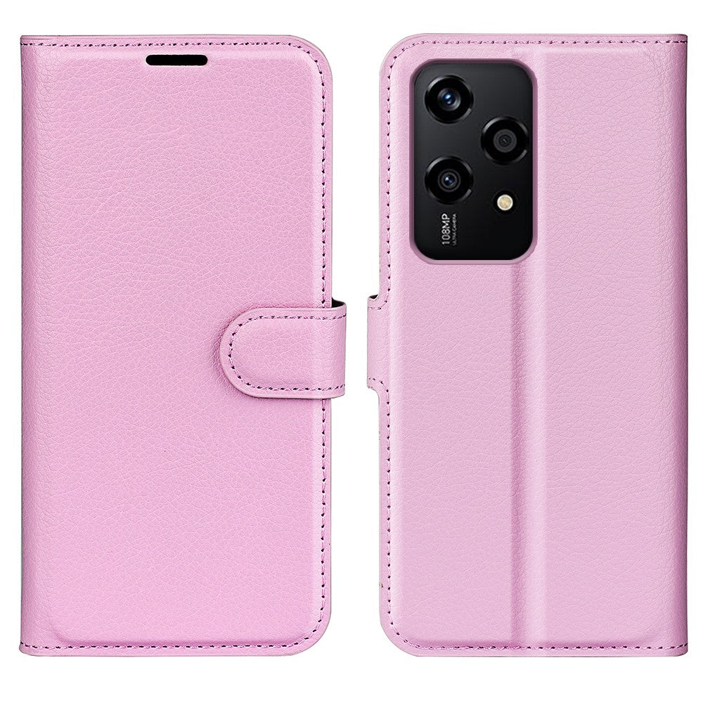 For Honor 200 Lite Case Litchi Texture Leather Flip Wallet Phone Cover