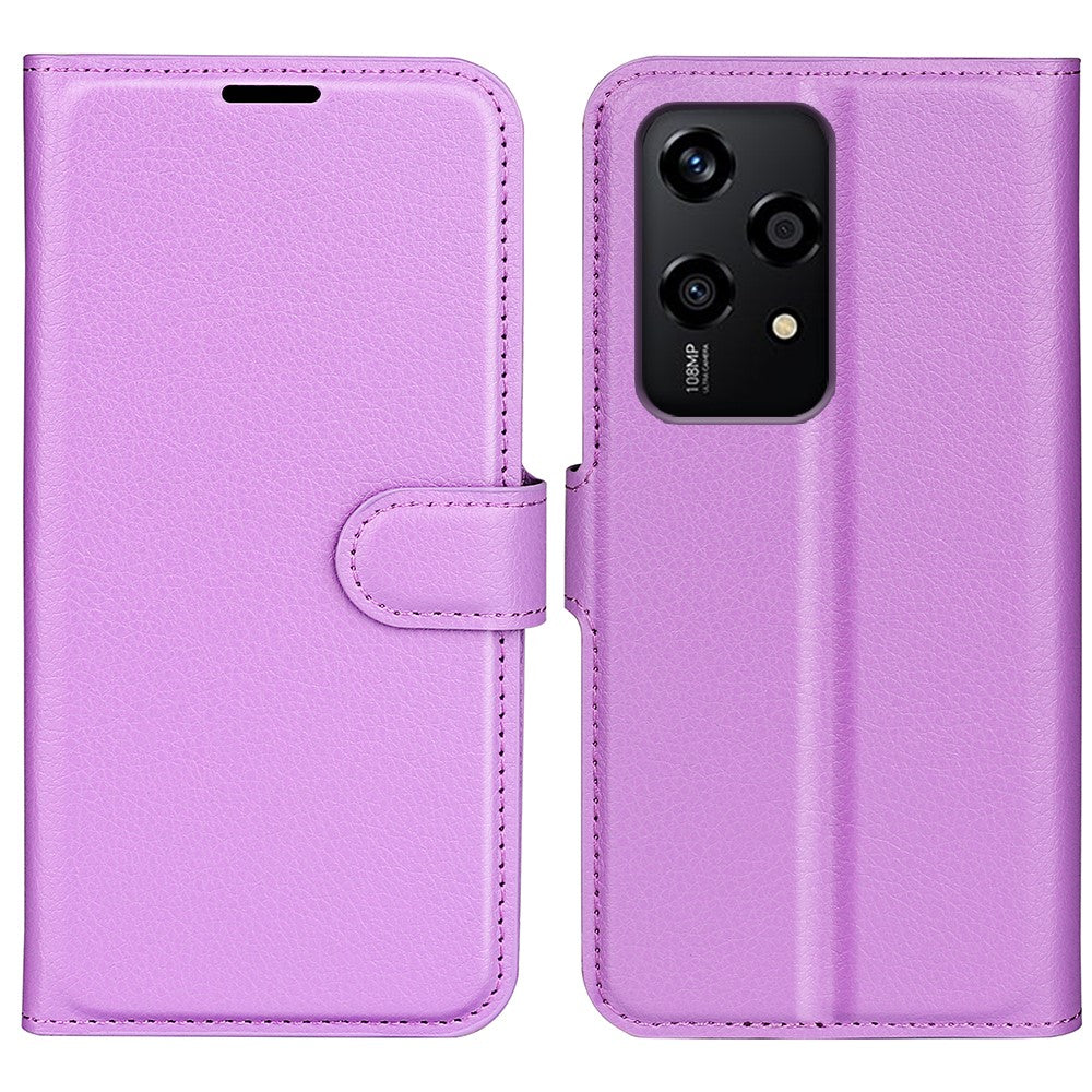For Honor 200 Lite Case Litchi Texture Leather Flip Wallet Phone Cover