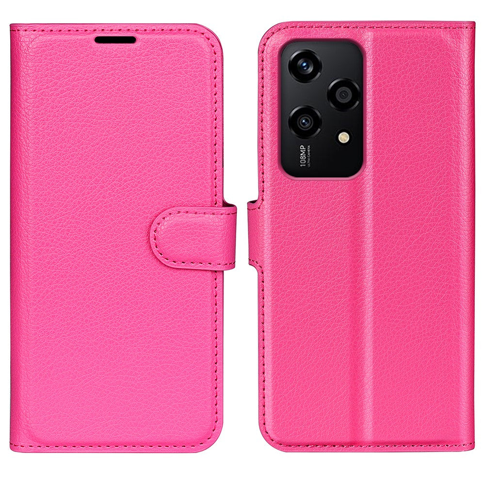 For Honor 200 Lite Case Litchi Texture Leather Flip Wallet Phone Cover