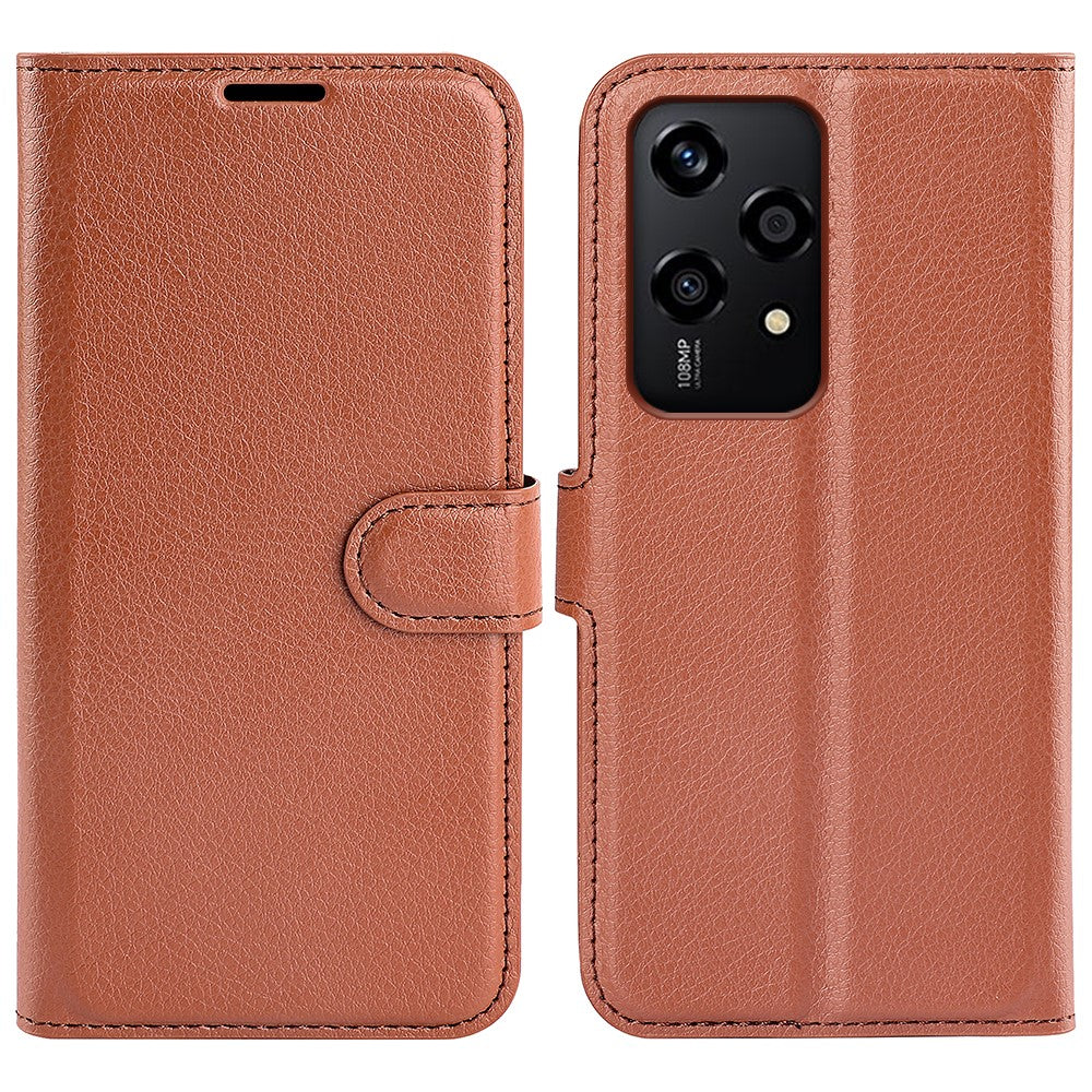 For Honor 200 Lite Case Litchi Texture Leather Flip Wallet Phone Cover