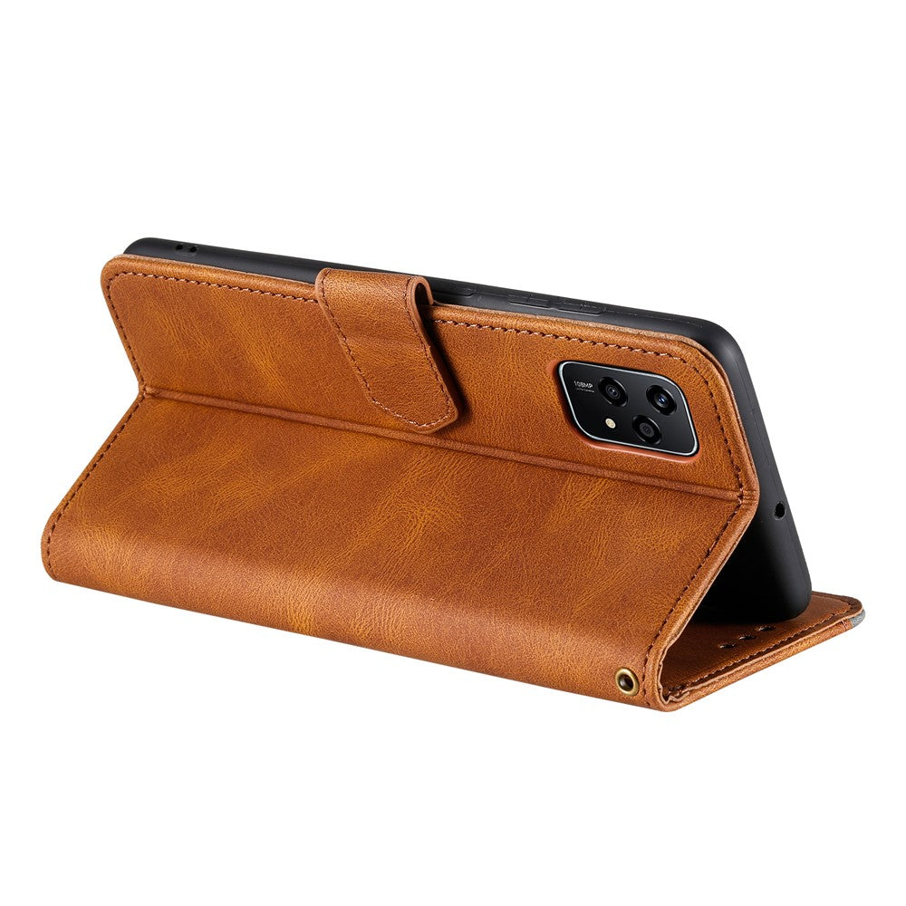 For Honor 200 Lite Case Splicing Stitching Leather Stand Wallet Phone Cover