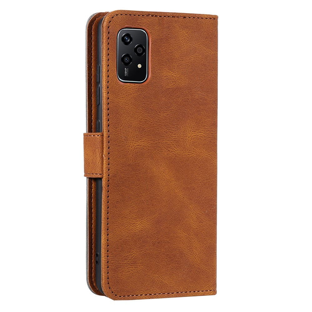 For Honor 200 Lite Case Splicing Stitching Leather Stand Wallet Phone Cover