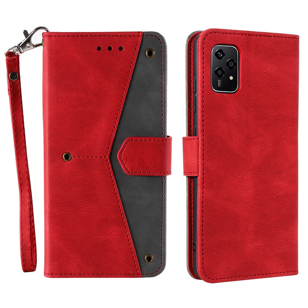 For Honor 200 Lite Case Splicing Stitching Leather Stand Wallet Phone Cover