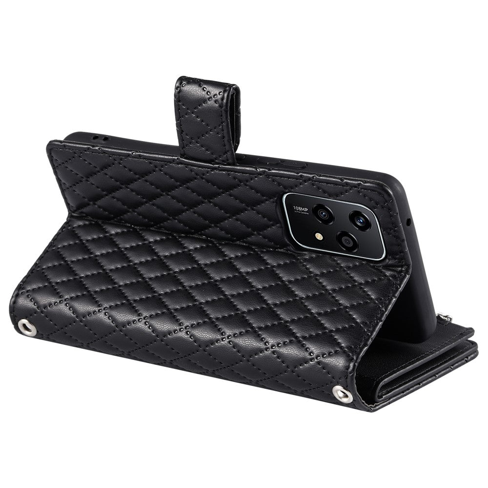 Style 012 for Honor 200 Lite Case PU Leather Glitter Phone Cover with Zipper Pocket
