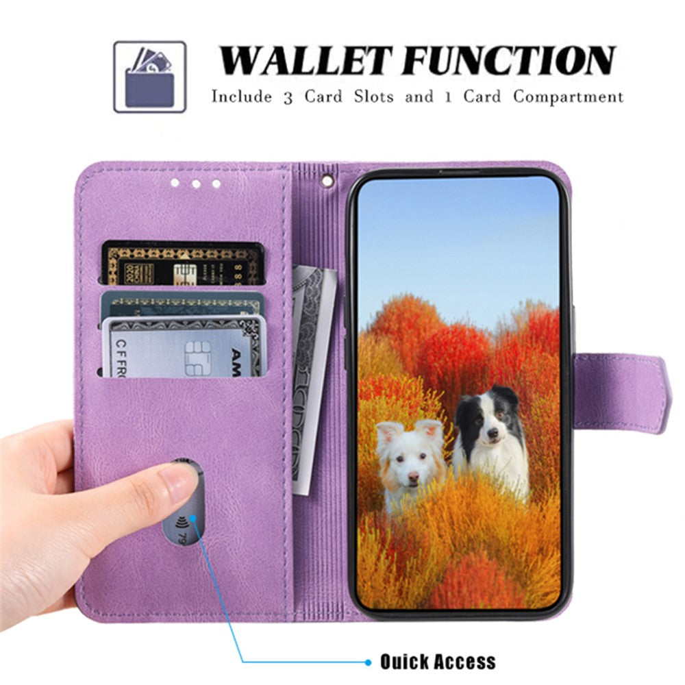TTUDRCH Style 004 for Honor 200 Lite Case Leather Magnetic Clasp RFID Blocking Phone Cover