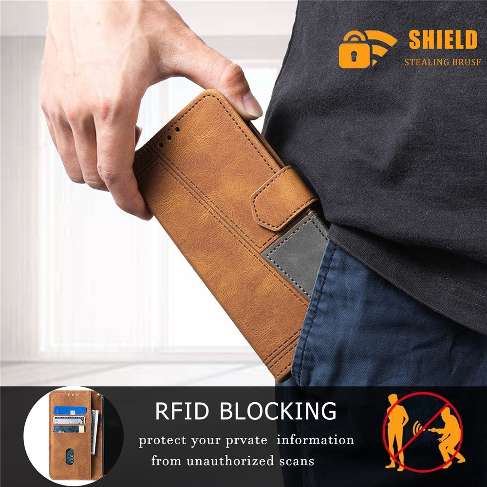TTUDRCH Style 004 for Honor 200 Lite Case Leather Magnetic Clasp RFID Blocking Phone Cover
